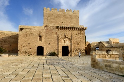 Espagne, Andalousie, Almeria, forteresse la Alcazaba, Torre del Homenaje
