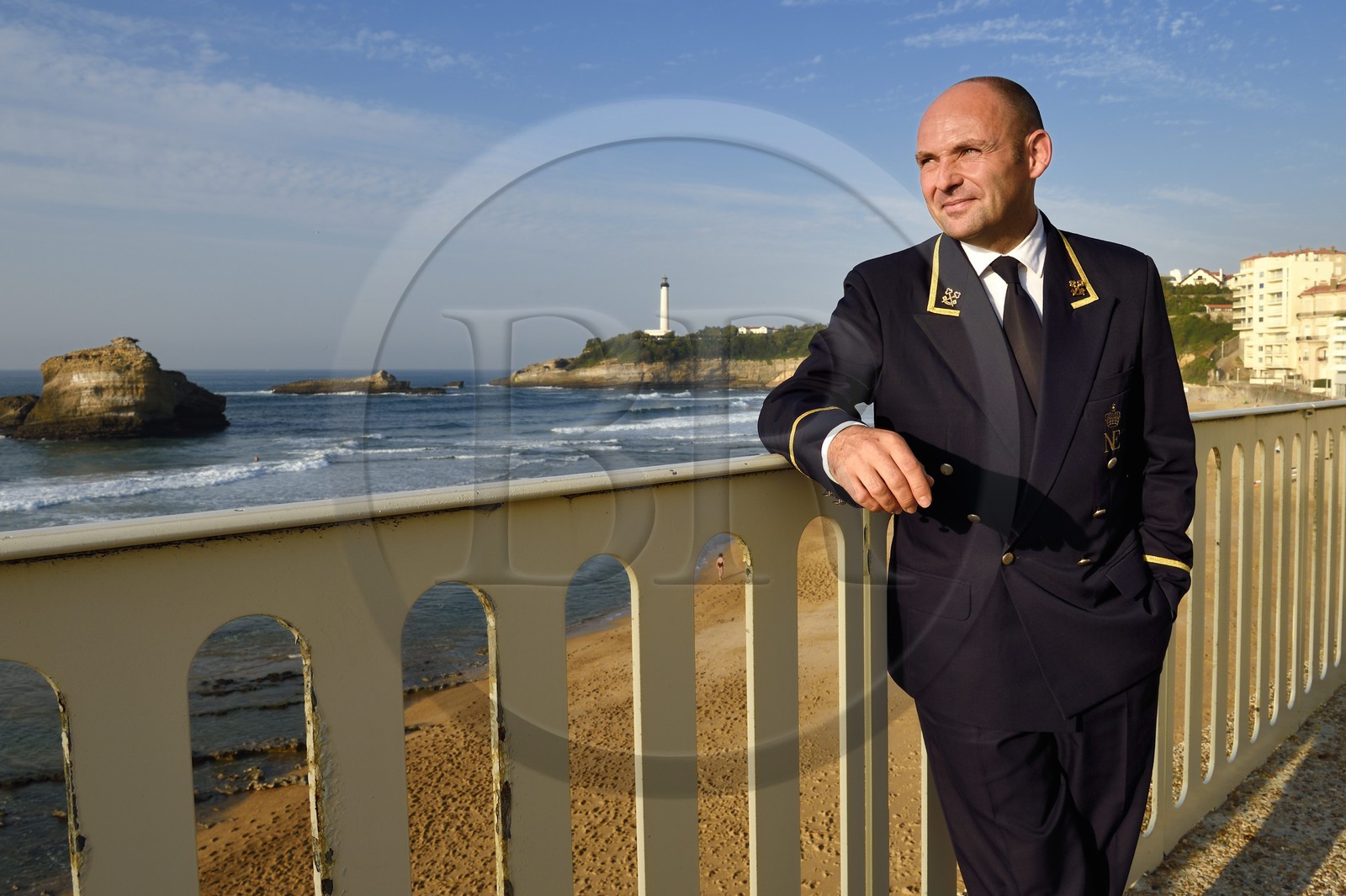 France, Pyrenees Atlantiques, Basque Country, Biarritz, Hotel du Palais, Chef concierge and Clefs d'Or Olivier Pasquet
