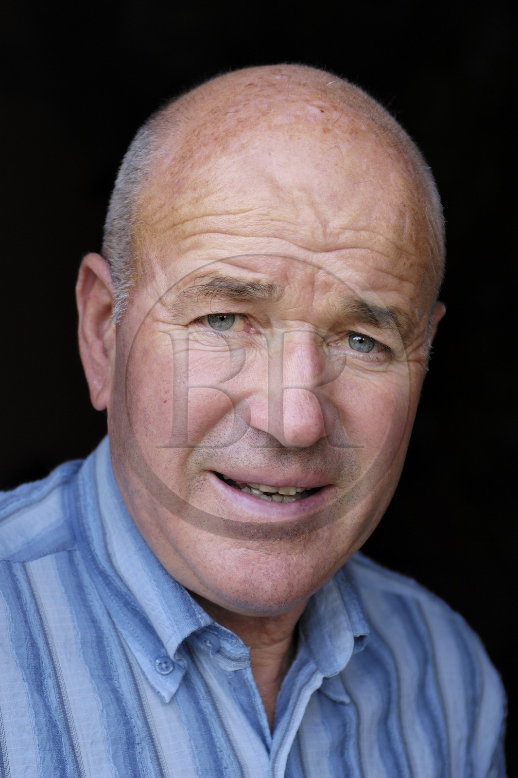 France, Manche (50), Hebecrevon, le château de la Roque, son propriétaire l'ancien coureur cycliste Raymond Delisle