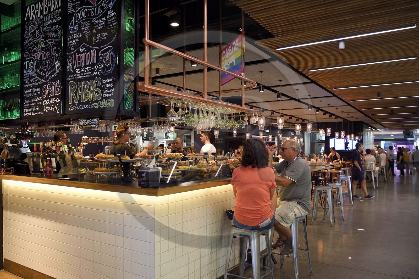 Espagne, Pays basque espagnol, Biscaye, Bilbao, le marché de la Ribera (mercado)