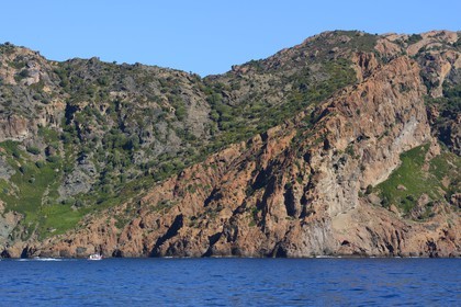 France, Corse-du-Sud (2A), Golfe de Porto, classé Patrimoine Mondial de l'UNESCO, Réserve naturelle de Scandola