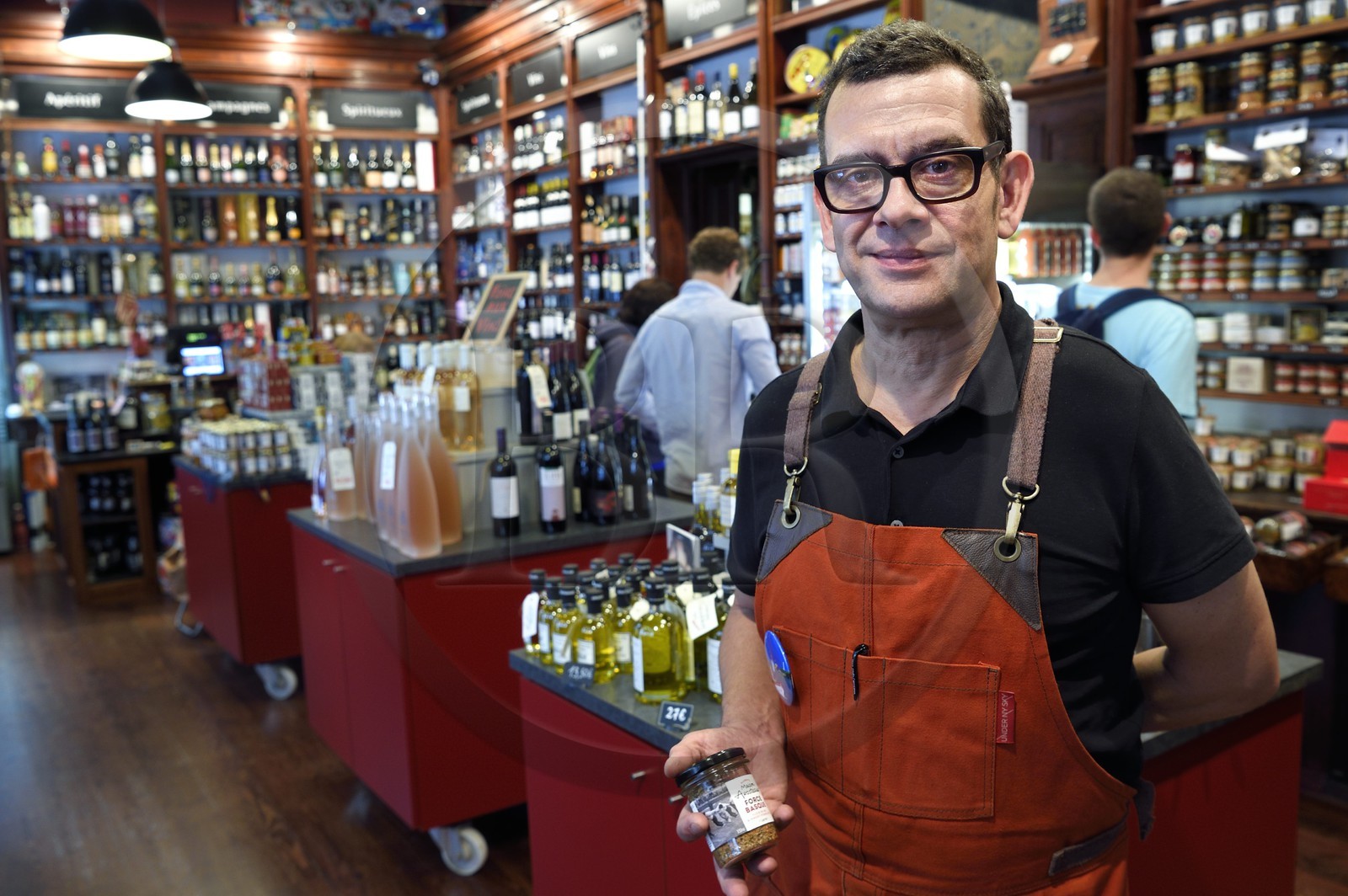 France, Pyrenees Atlantiques, Basque Country, Biarritz, Chez Arosteguy delicatessen created in 1876, Pierre Arosteguy