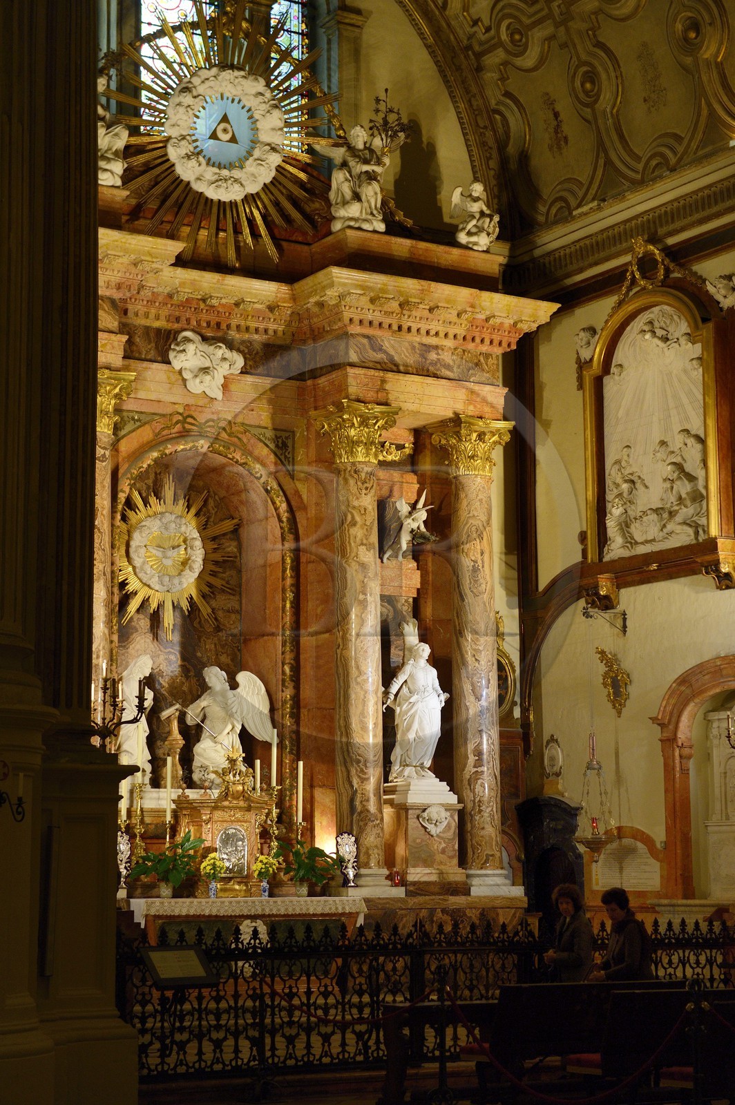 Espagne, Andalousie, Malaga, la cathédrale, Catedral Basílica de la Encarnacion, chapelle de l'annonciation avec le retable de l'incarnation