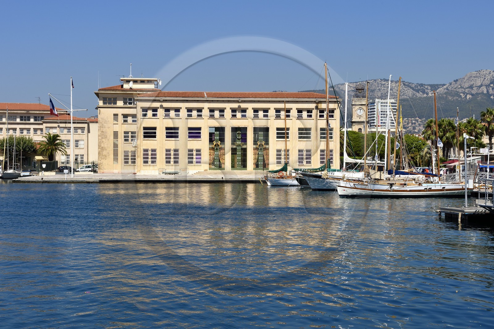 France, Var (83), Toulon, la base navale (Arsenal), la préfecture maritime de la Méditerranée