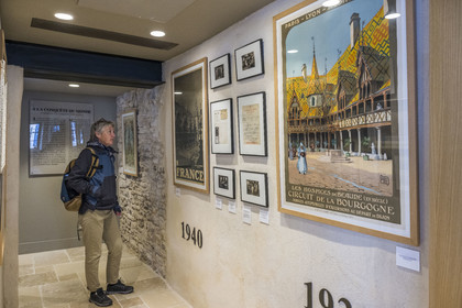 France, Cote d'Or, Climats terroirs of Burgundy listed as World Heritage by UNESCO, Beaune, Maison Champy, the oldest wine trading house in Burgundy, founded in 1720