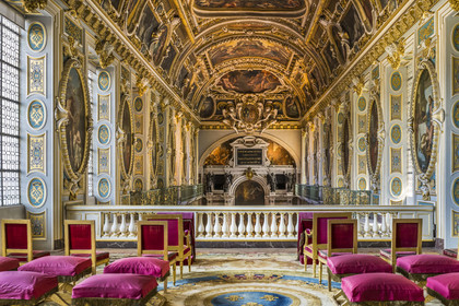 France, Seine-et-Marne, Fontainebleau, castle of Fontainebleau listed as World Heritage by UNESCO, Chapel of the Trinity