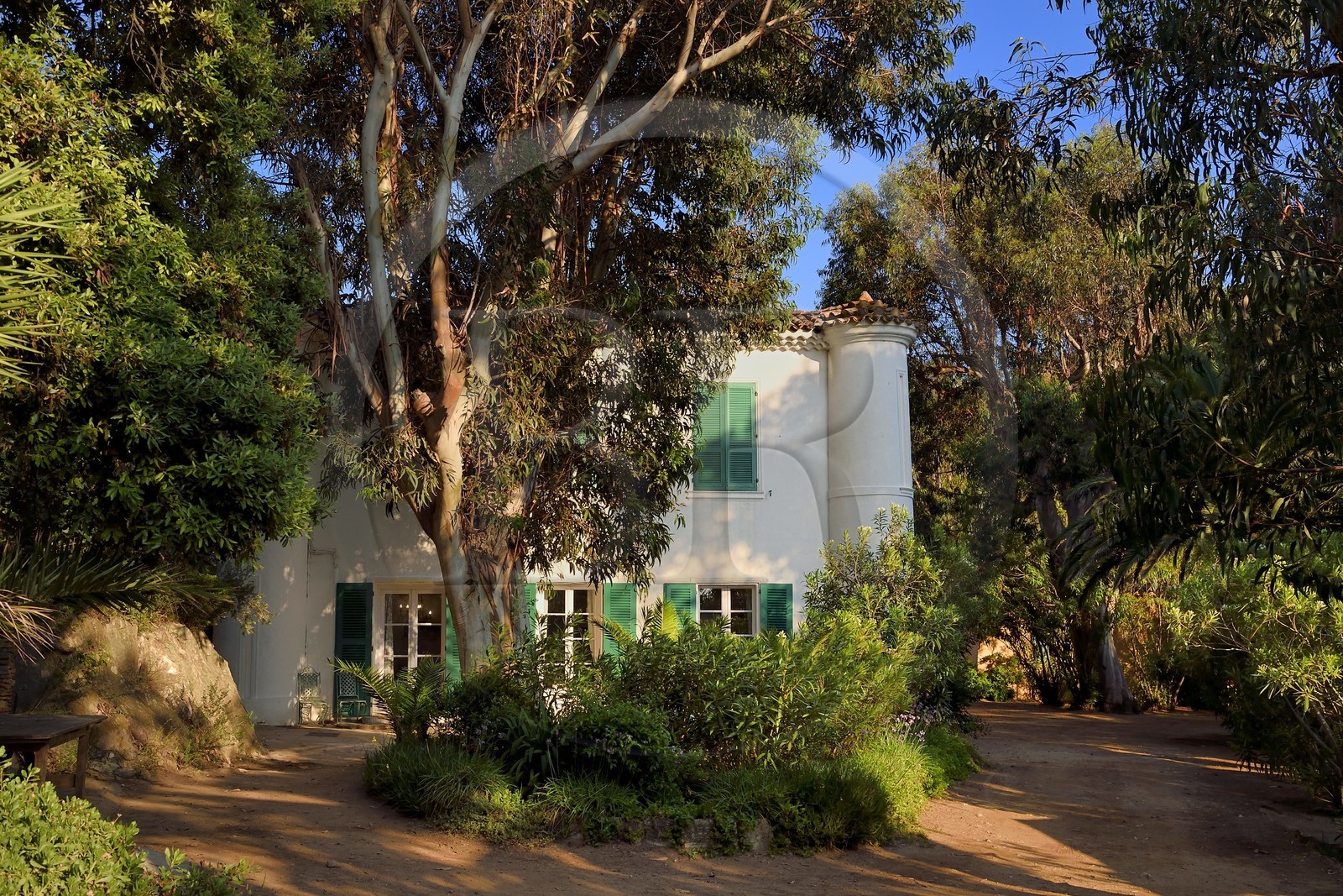 France, Var (83), Iles d'Hyères, Parc national de Port Cros, Ile de Port-Cros, Pierre Buffet né en 1930 dirige l'Hotel du Manoir depuis les années 1960