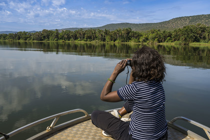 Rwanda, Parc national de l'Akagera, le lac Ihema