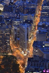 United States, New York,  Manhattan, Midtown District at Madison Square Park, Flatiron Building held by offices