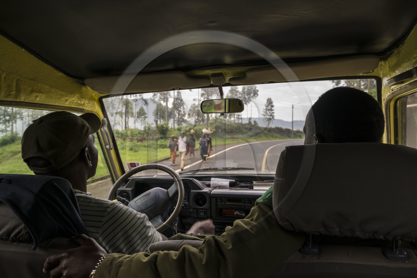 Rwanda, Province de l’Ouest, Mwaga, sur la route Nationale 6 en direction du Parc National de Nyungwe