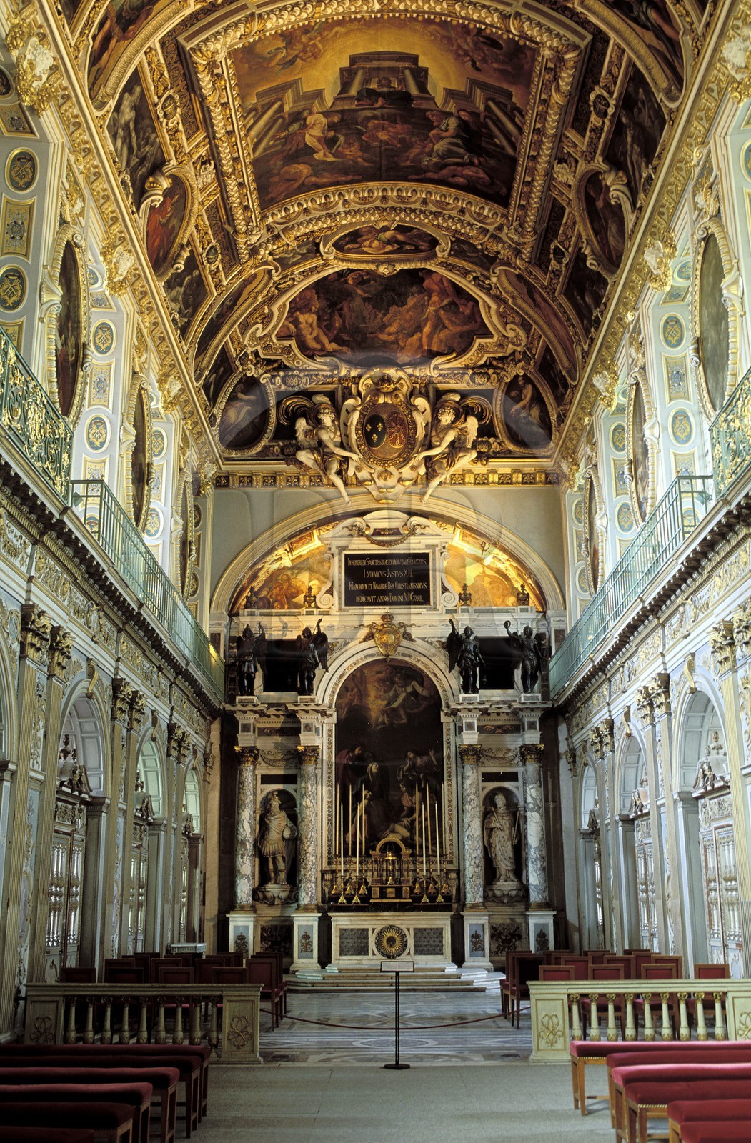 France, Seine et Marne, Chateau de Fontainebleau Trinity chapel