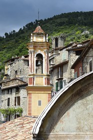 France, Alpes-Maritimes, Lucéram,  St John Chapel or White Penitents chapel