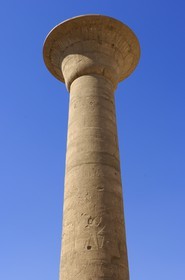 Egypt, Upper Egypt, Nile Valley, Luxor, Karnak Temple listed as World Heritage by UNESCO, column of Taharqa