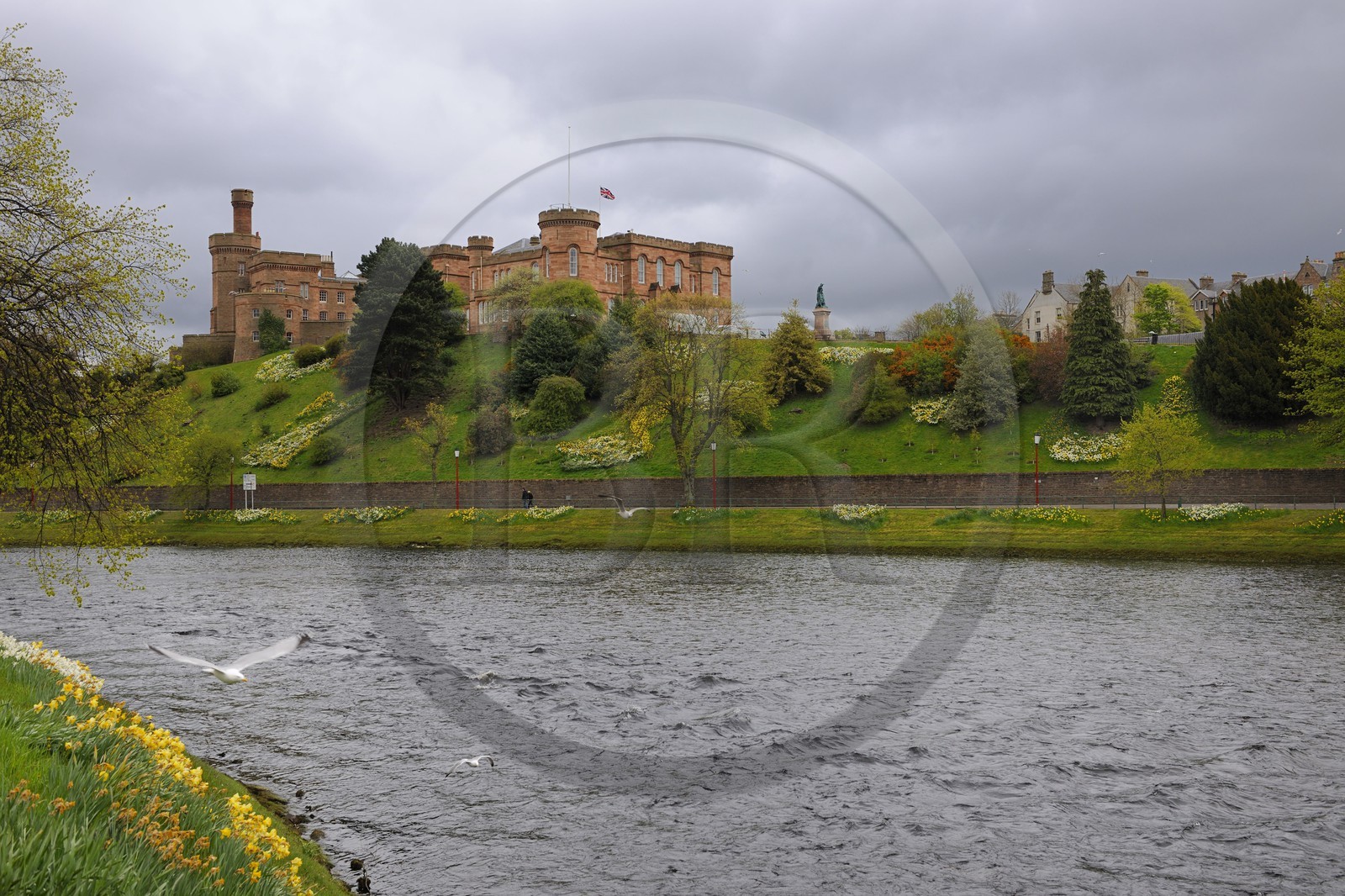 Royaume-Uni, Ecosse, région des Highlands, Inverness, le château sur la rivière Ness
