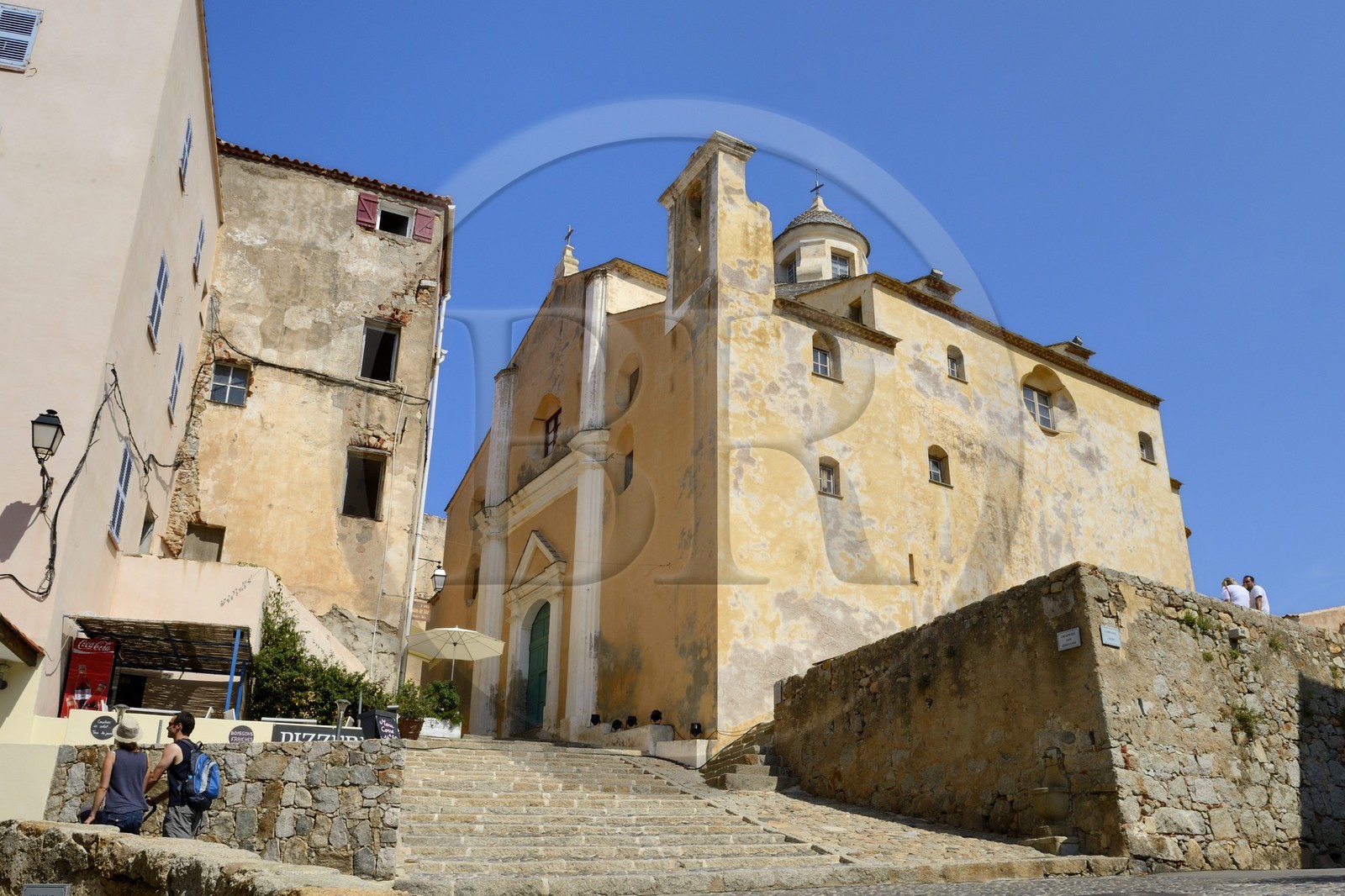 France, Haute Corse, Calvi, the citadel, St Jean Baptiste cathedral