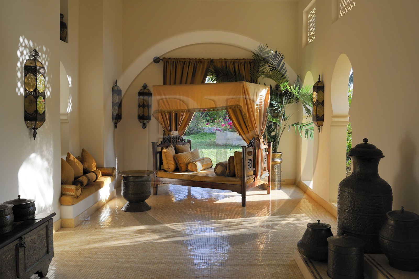 Tanzania, Zanzibar Archipelago, Unguja island (Zanzibar),  southeast coast, Bwejuu, the very exclusif Baraza Resort & Spa