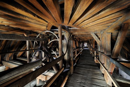 France, Paris (75), île de la Cité, la cathédrale Notre-Dame, la charpente appelée la forêt