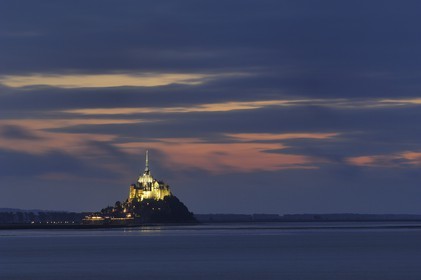 France, Manche (50), Baie du Mont-Saint-Michel, classée Patrimoine Mondial de l'UNESCO, le Mont-Saint-Michel