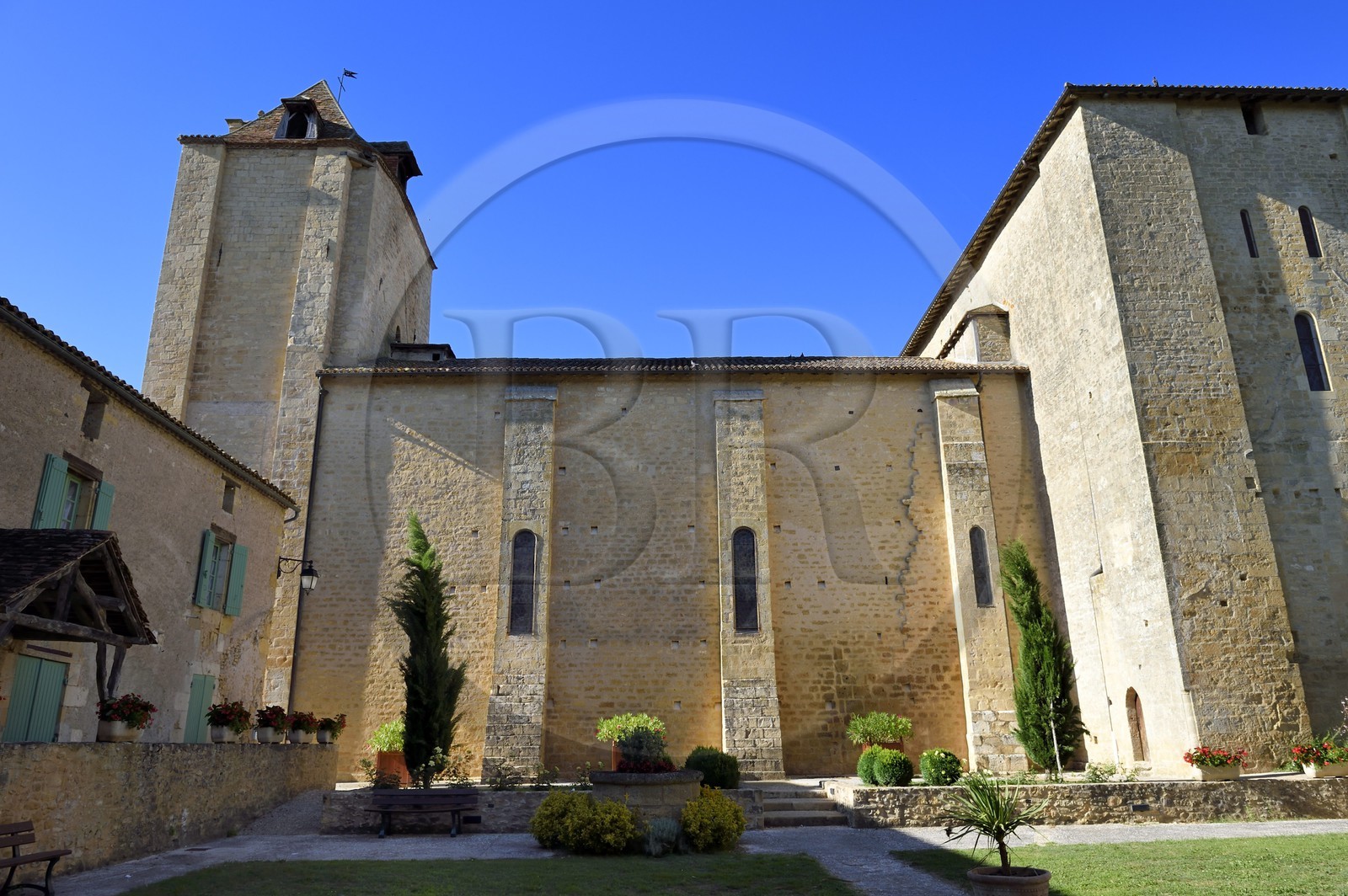 France, Dordogne (24), Périgord Noir, Trémolat, l'église Saint-Nicolas