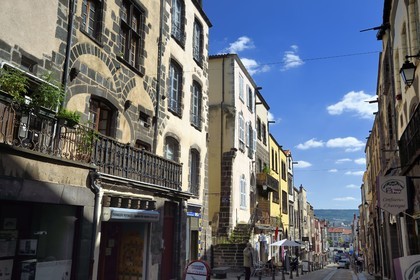 France, Puy de Dome, Clermont Ferrand, Montferrand district, medieval houses rue Jules Guesde