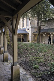 France, Yvelines (78), château de Versailles, classé Patrimoine Mondial de l'UNESCO, le domaine de Marie-Antoinette, le Petit Trianon, la chapelle et le petit jardin clos