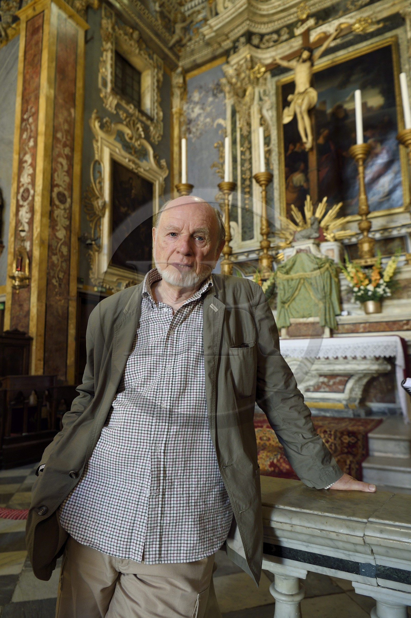 France, Alpes-Maritimes (06), Nice, quartier du Vieux Nice, L'église Saint-Jacques-le-Majeur dite aussi église du Gesù, Luc Thevenon, conservateur en chef du patrimoine et docteur en histoire