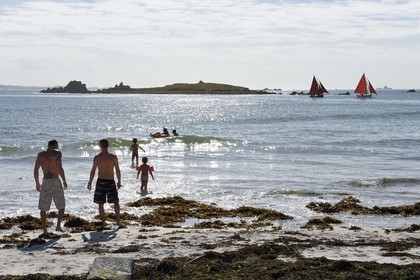 France, Finistère (29), Landeda, les dunes de Sainte-Marguerite