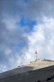 France, Vaucluse, Parc Naturel Regional du Mont Ventoux, Bedoin, the weather station at the summit of Mont Ventoux (1910m)
