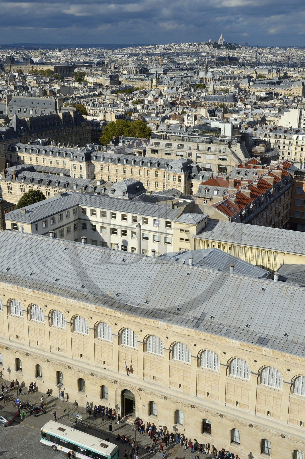 France, Paris (75), Quartier Latin, la bibliothèque Sainte Geneviève place du Panthéon
