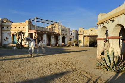 Espagne, Andalousie, province de Almeria, désert de Tabernas, parc d'attraction Fort Bravo Texas Hollywood, c'est ici que fut tourné les 7 Mercenaires de John Sturges mais aussi Les Pétroleuses de Christian-Jaque et Pour Une Poignée de Dollars de Sergio Leone