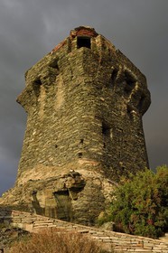 France, Haute Corse, Cap Corse, Nonza, the Paoline Tower (Torra paolina)