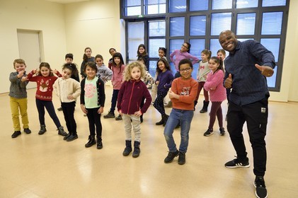 France, Bas-Rhin (67), Strasbourg, répétition de la chorale des Gospel Kids sous la direction du maitre de chœur Alfonso Nsangu