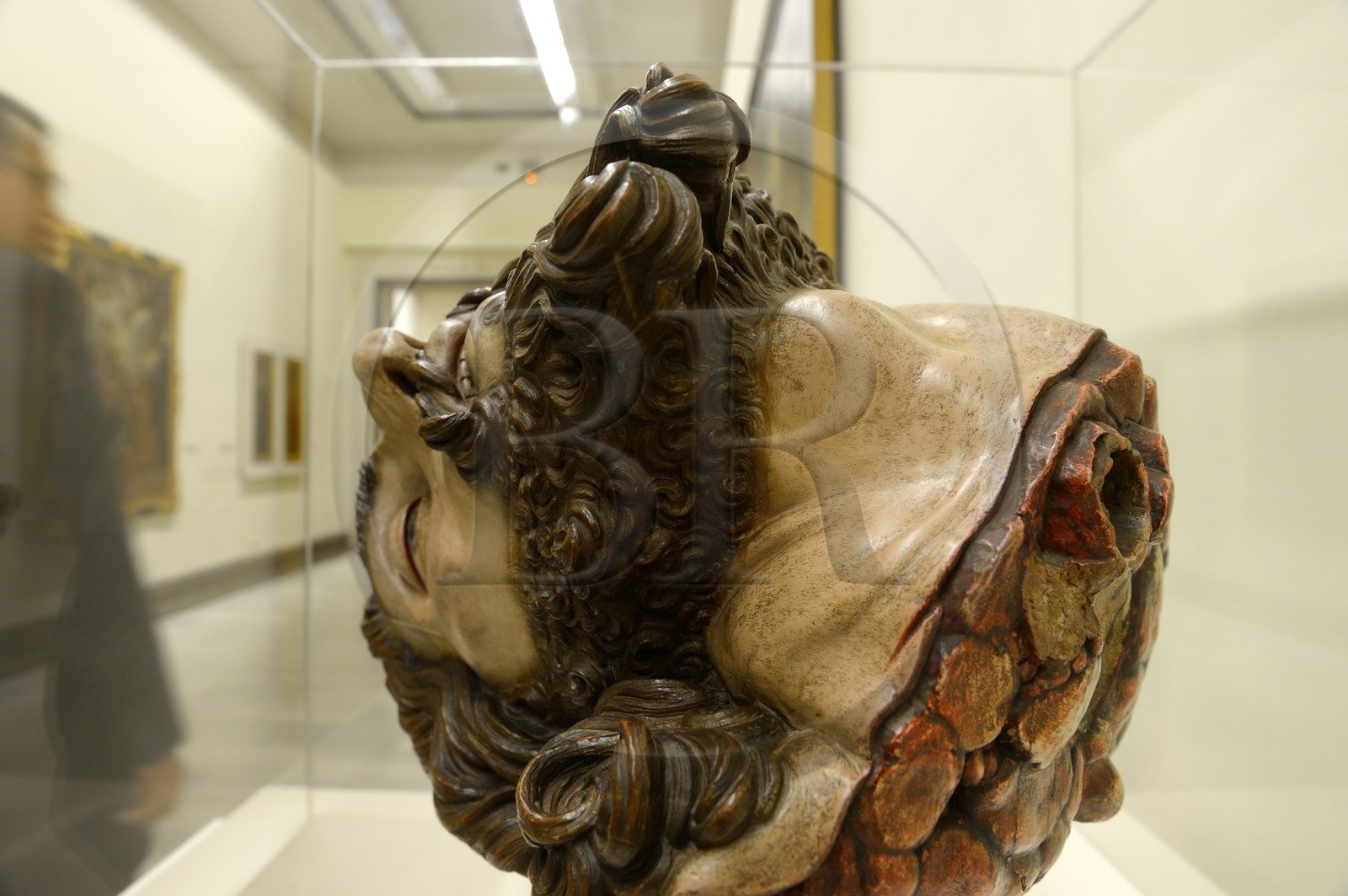 Espagne, Andalousie, Séville, Musée des beaux-arts, Tête de Saint Jean Baptiste (1591) par l'artiste Gaspar Nunez Delgado