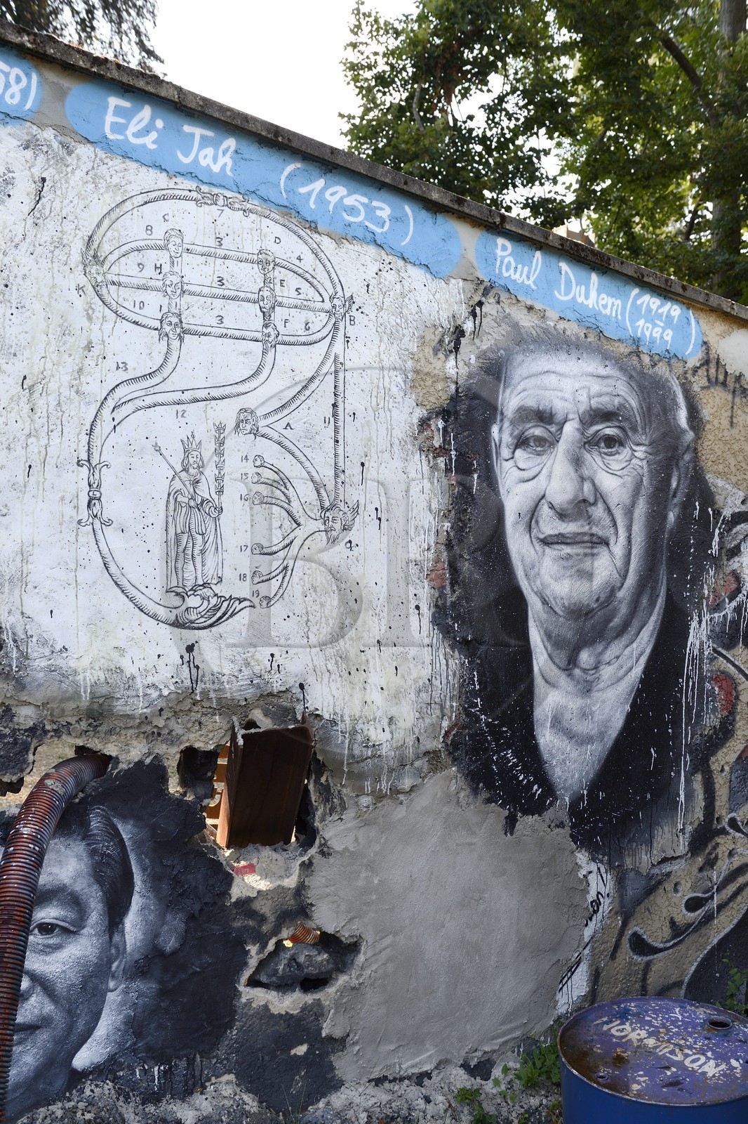 France, Rhone, Saint-Romain-au-Mont-d'Or, the Abode of Chaos (la Demeure du Chaos), the artwork is based around the endless transformation of the artist Thierry Ehrmann's 17th century home into a replica war zone at the image of this world