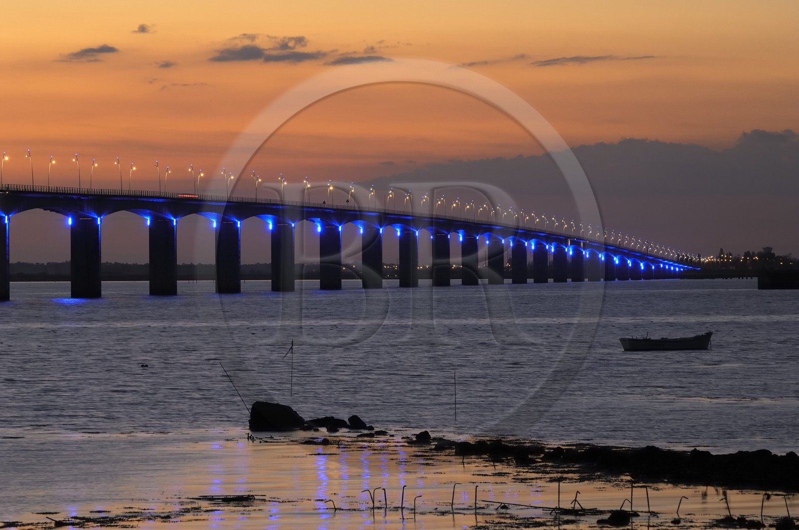 France, Charente-Maritime (17), Ile d'Oléron, le pont viaduc d'Oléron