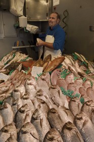 Spain, Andalusia, Malaga,  Mercado Central de Atarazanas, the fish market in the central market