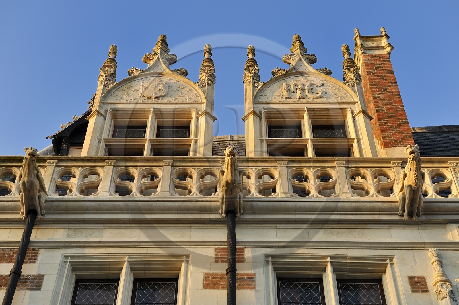 France, Loir et Cher, Blois, Alluye Hotel, Rue Saint Honore, Gothic Renaissance style facade