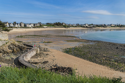 France, Ille-et-Vilaine (35), Côte d'Emeraude, Saint-Malo, plage à Le Pont