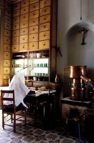 France, Saône-et-Loire (71), Chalon-sur-Saône, ancienne pharmacie de l' hôpital Saint-Laurent