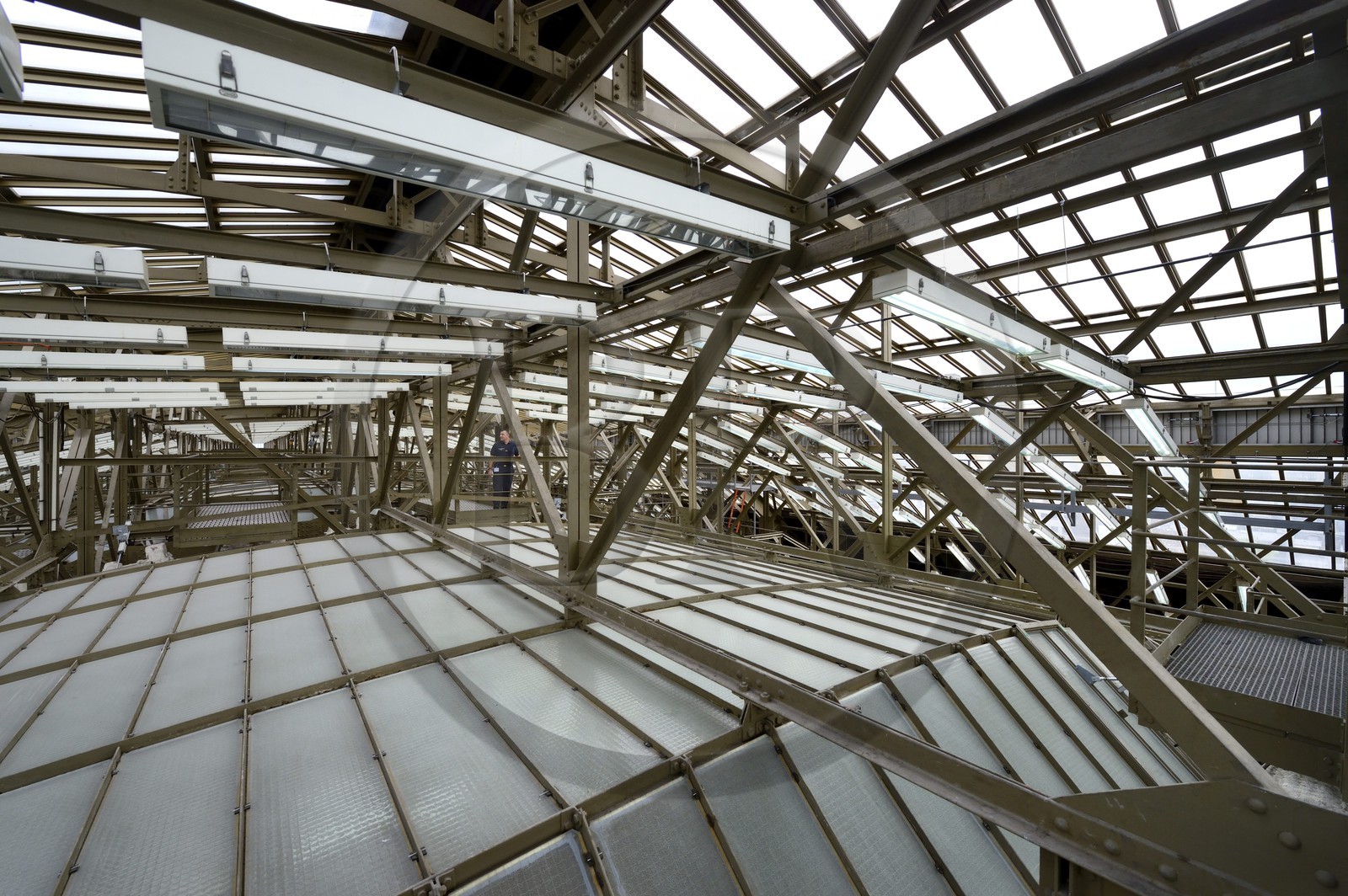France, Paris (75), musée d'Orsay, les combles aussi appelées double peau au dessus de l'ancienne gare