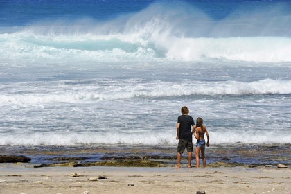 France, île de la Réunion, la côte sud, plage de Grand-Anse