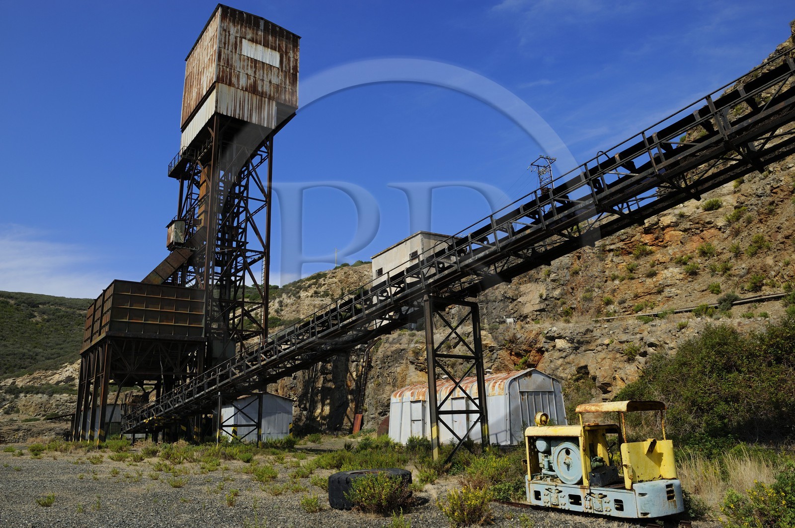 Italie, Toscane, l’Ile d’Elbe, Capoliveri, l'ancienne mine de fer de la société Calamita