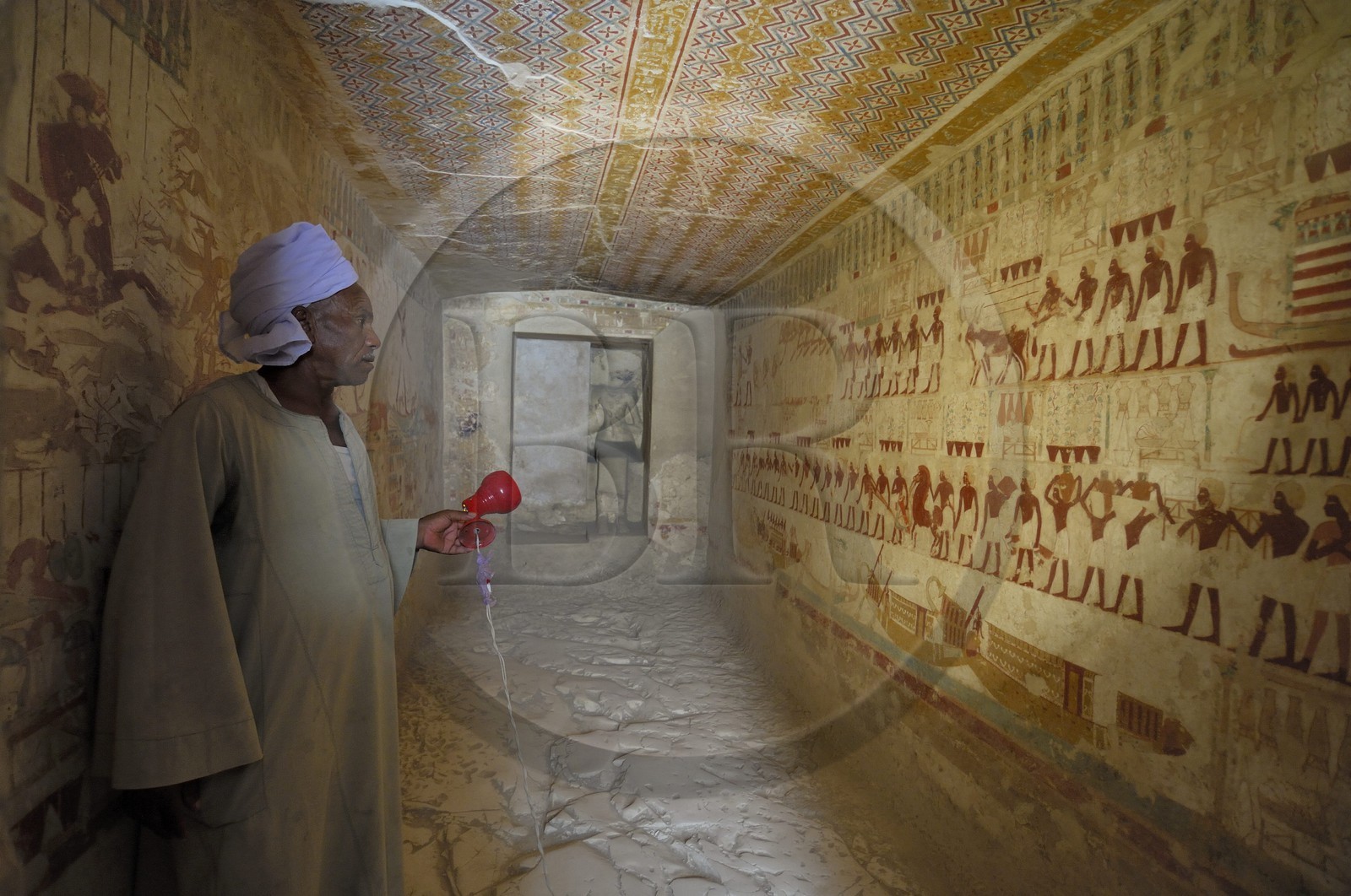 Egypte, Haute Egypte, vallée du Nil, environs de Louxor, nécropole thébaine classée Patrimoine Mondial de l'UNESCO, Thèbes Ouest, tombes des nobles, la tombe de Ouserhat