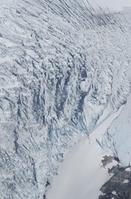 Norway, Sogn og Fjordane, Jostedalsbreen and Briksdalbreen glacier (aerial view)