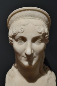 France, Corse-du-Sud (2A), Ajaccio, musée Fesch (musée des beaux-arts), buste de Laetitia Bonaparte la mère de Napoleon 1er par Antoine Denis Chaudet