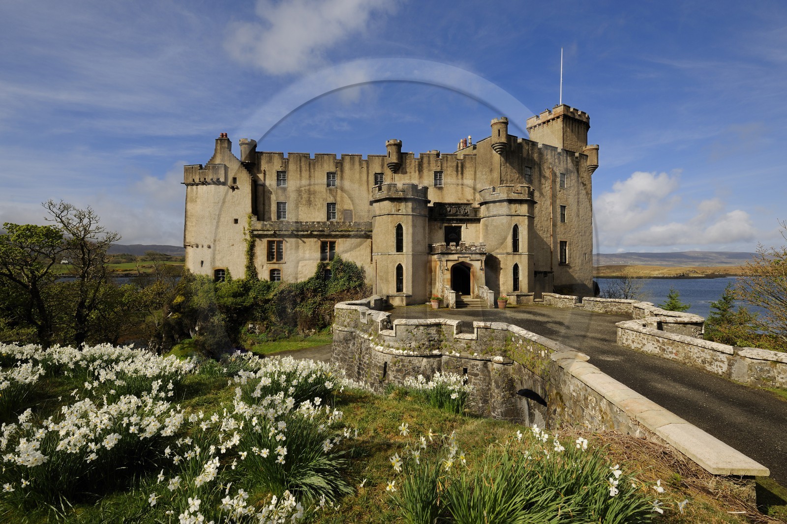 Royaume-Uni, Ecosse, région des Highlands, les Hébrides, île de Skye, château de Dunvegan du clan MacLeod