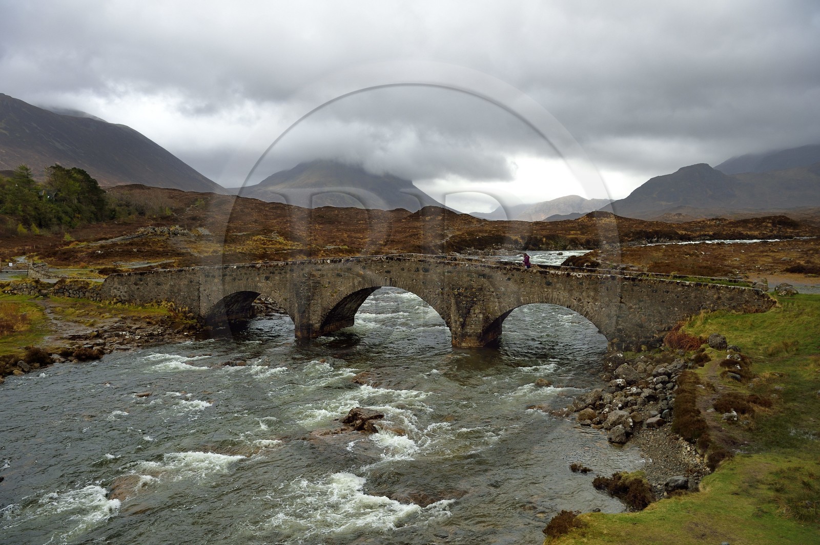 United Kingdom, Scotland, Highlands, Hebrides, Isle of Skye, old Sligachan bridge