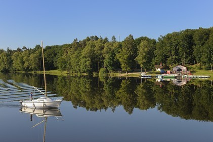 France, Nièvre (58), lac des Settons