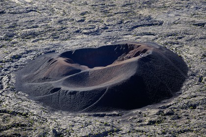 France, île de la Réunion, volcan du Piton de la Fournaise, classé Patrimoine Mondial de l'UNESCO, l'Enclos, le cratère Formica Léo