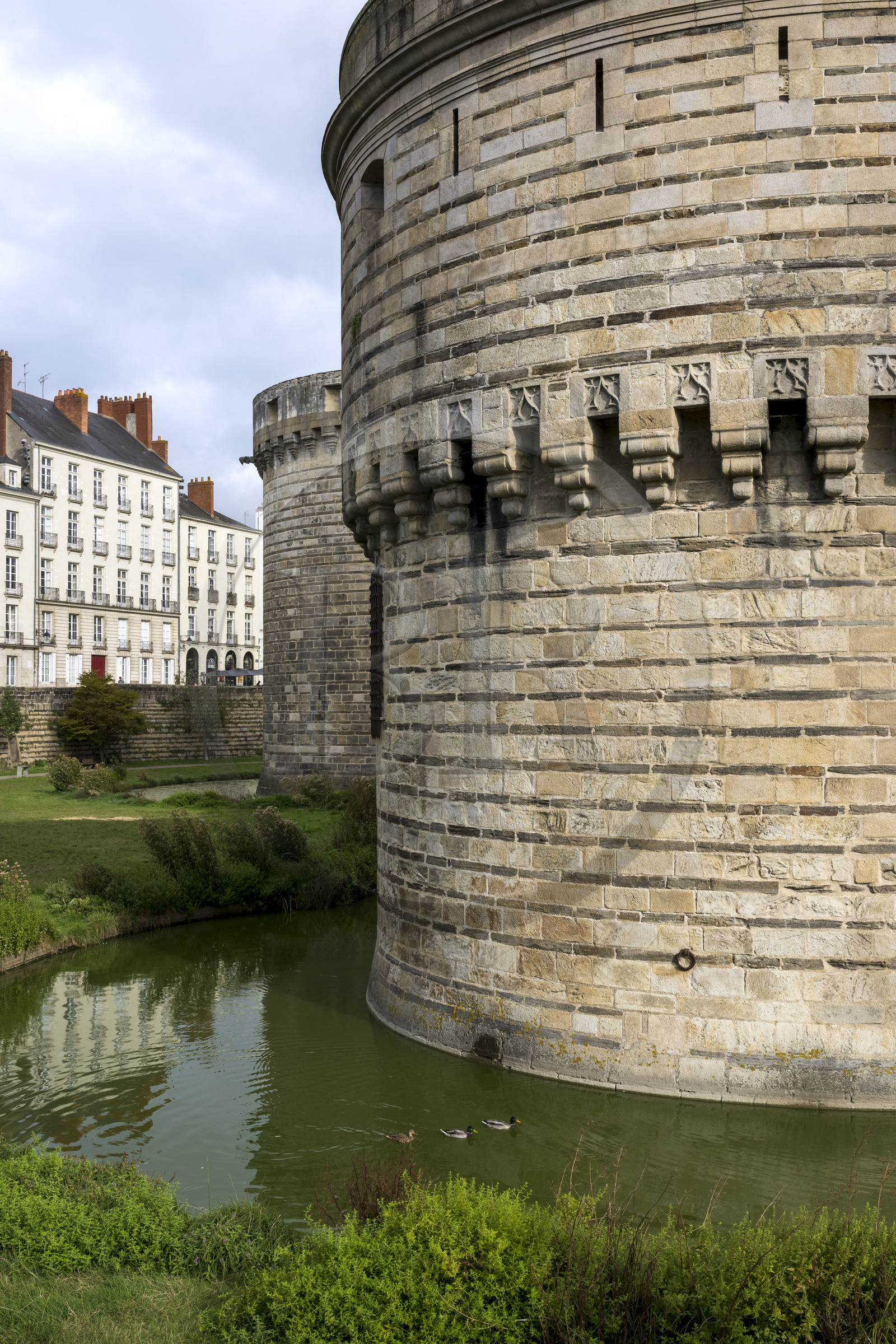 France, Loire-Atlantique (44), Nantes, quartier du Bouffay, le chateau des Ducs de Bretagne, tour du rempart